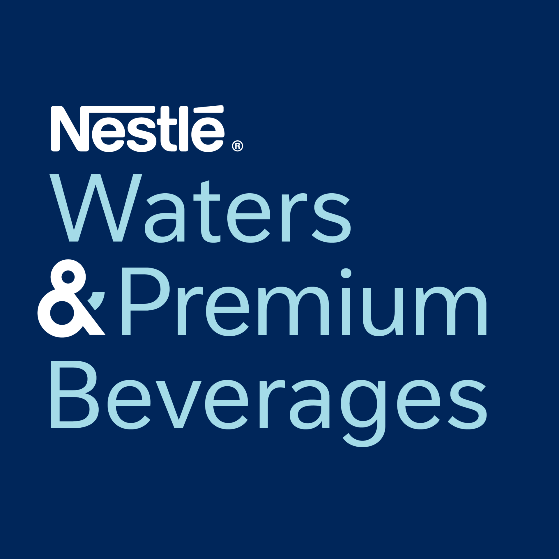 nestle waters corporate ampersand text rgb
