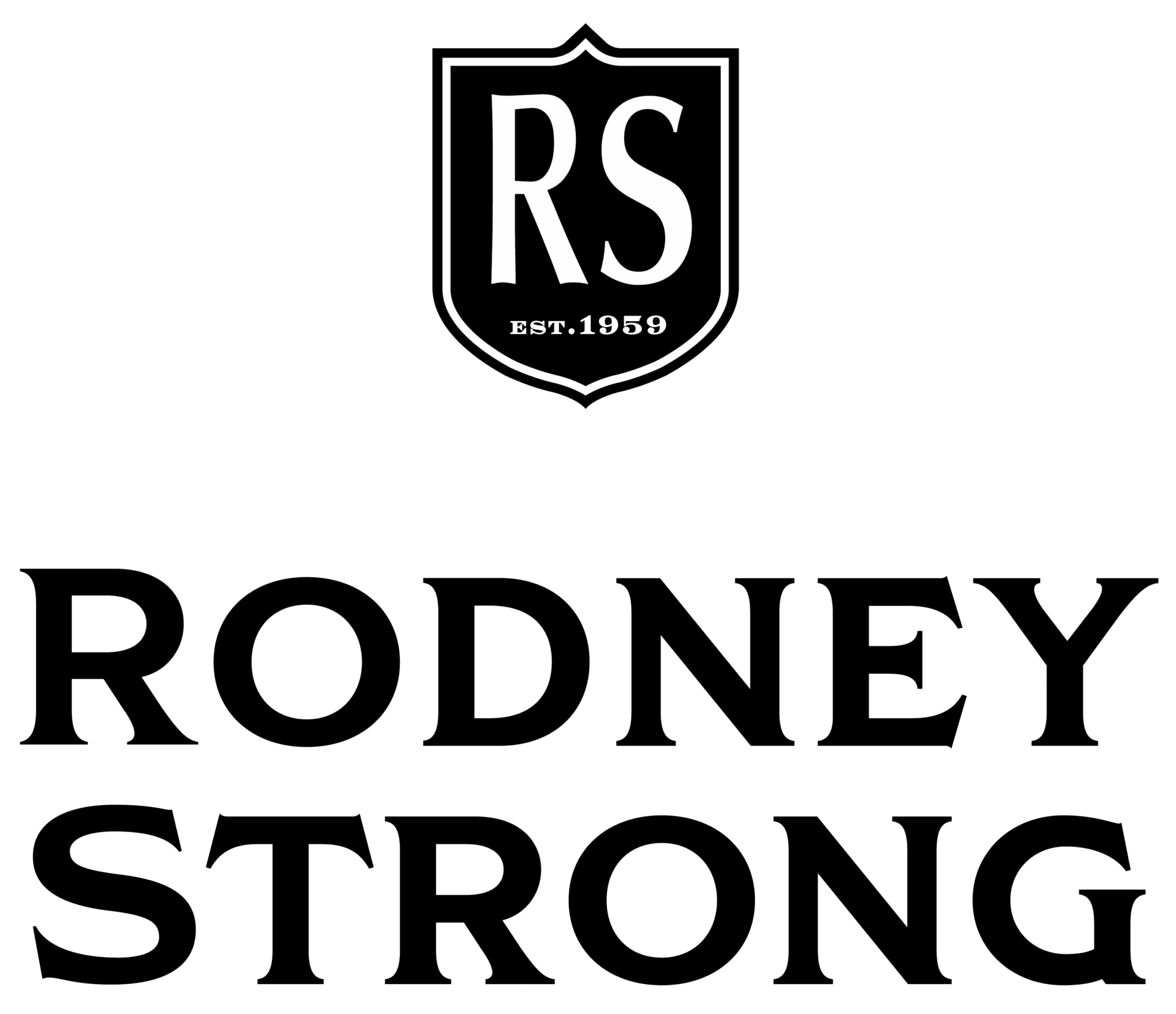 RSV Shield Above Brandmark BW